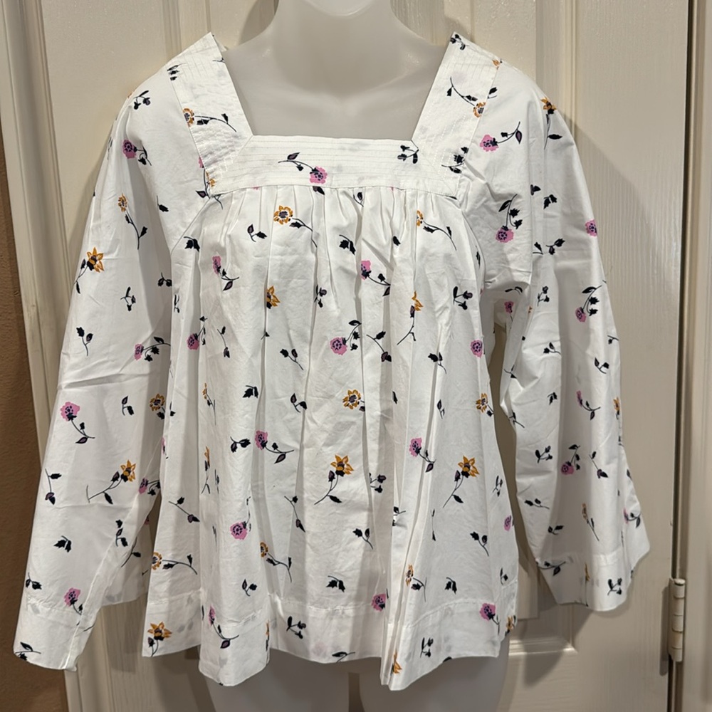 NWT - Madewell Floral Blouse. Sz XS